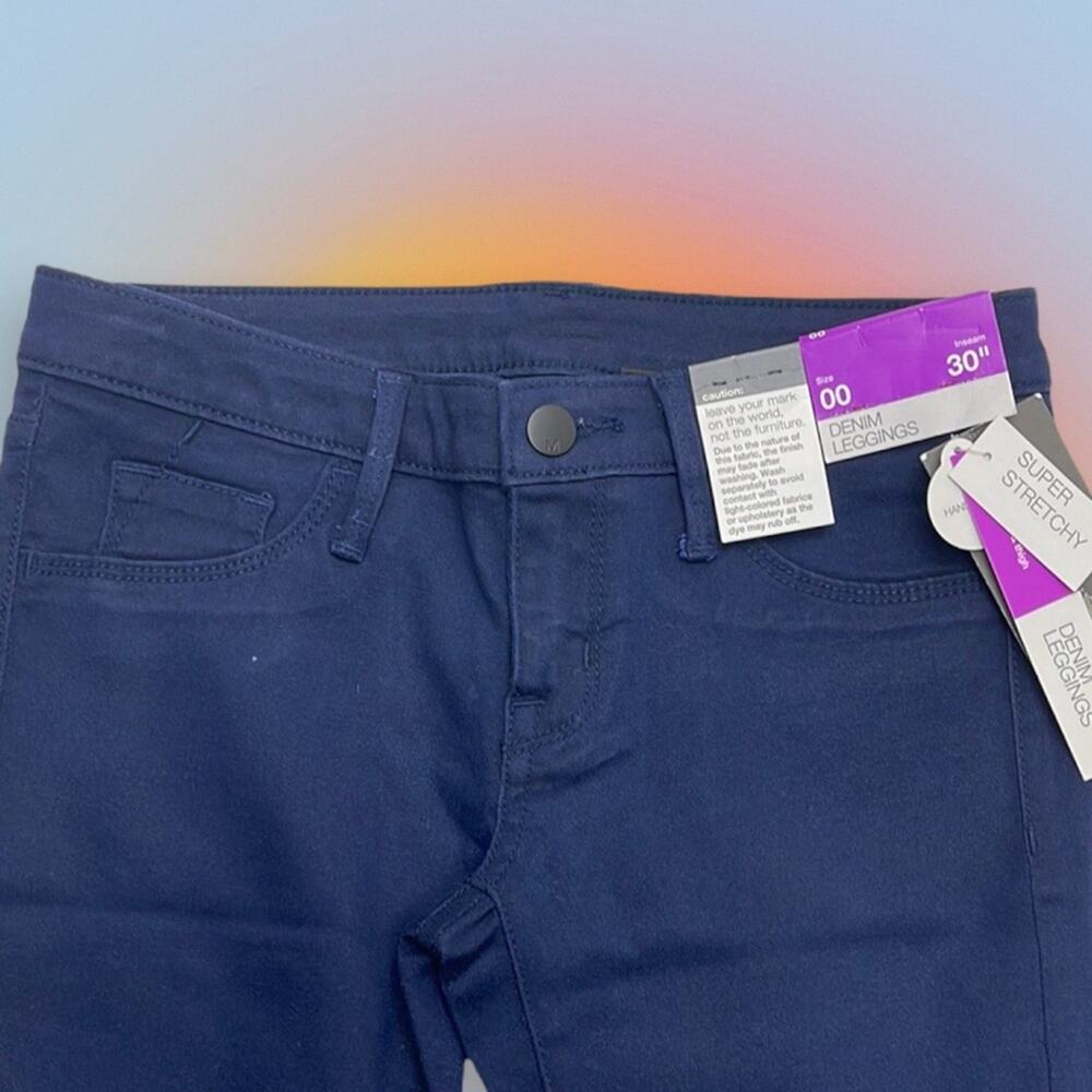 MOSSIMO Women’s 00 Dark Blue Denim Leggings